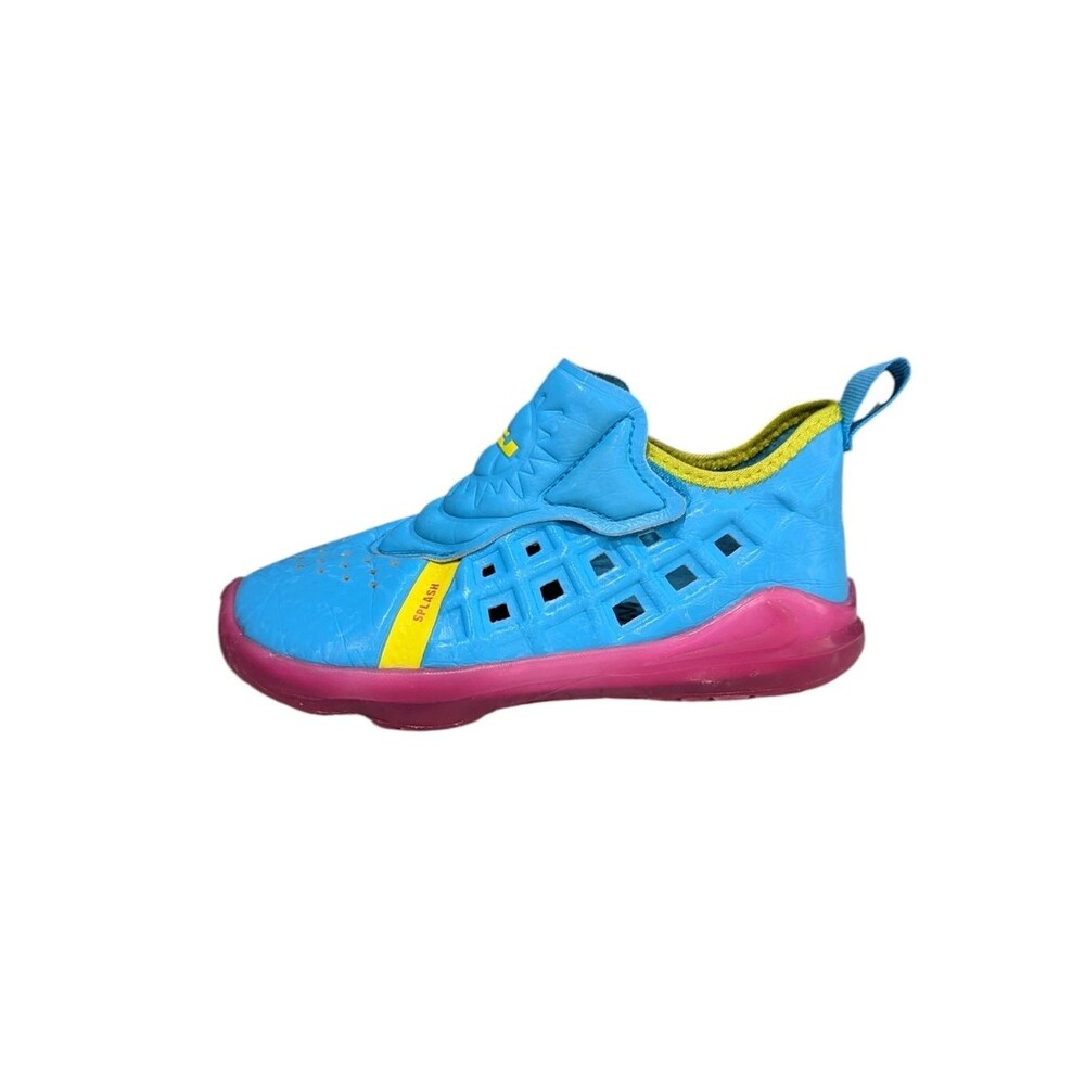 Nike LeBron James Xvii 17 South Beach Blue Fury Fire Pink Kids Toddler Size 10